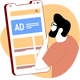 User-Targeted Ad Copywriting Icon