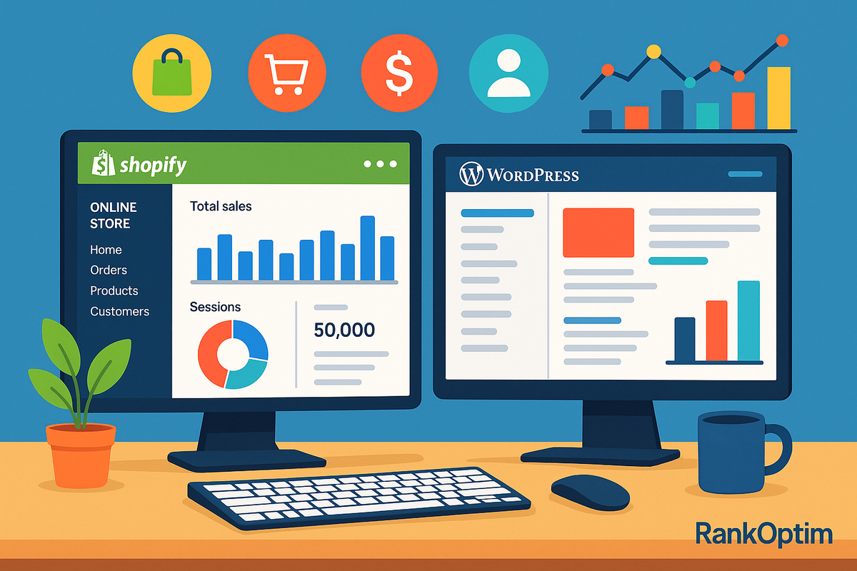 Shopify & WordPress Solutions: Building High-Performing Websites with RankOptim