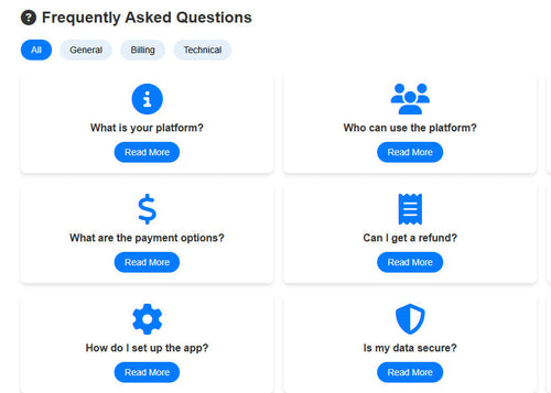 Card-Based FAQ UI Component with Image Thumbnails | Interactive, SEO-Optimized