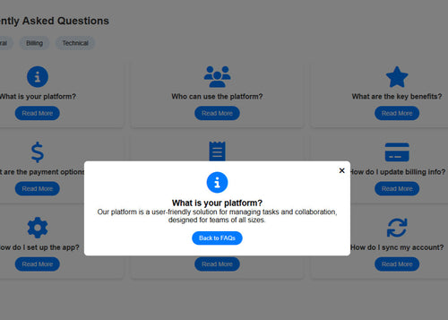Card-Based FAQ UI Component with Image Thumbnails | Interactive, SEO-Optimized
