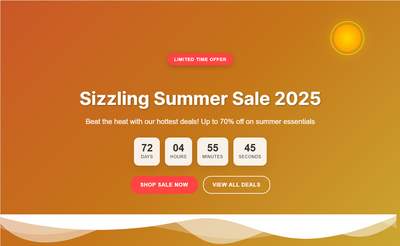 Sizzling Summer Sale – Up to 50% Off!
