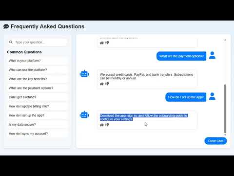 Chatbot-Style FAQ UI Component with Animated Avatars - 9 Responsive FAQs, SEO-Optimized