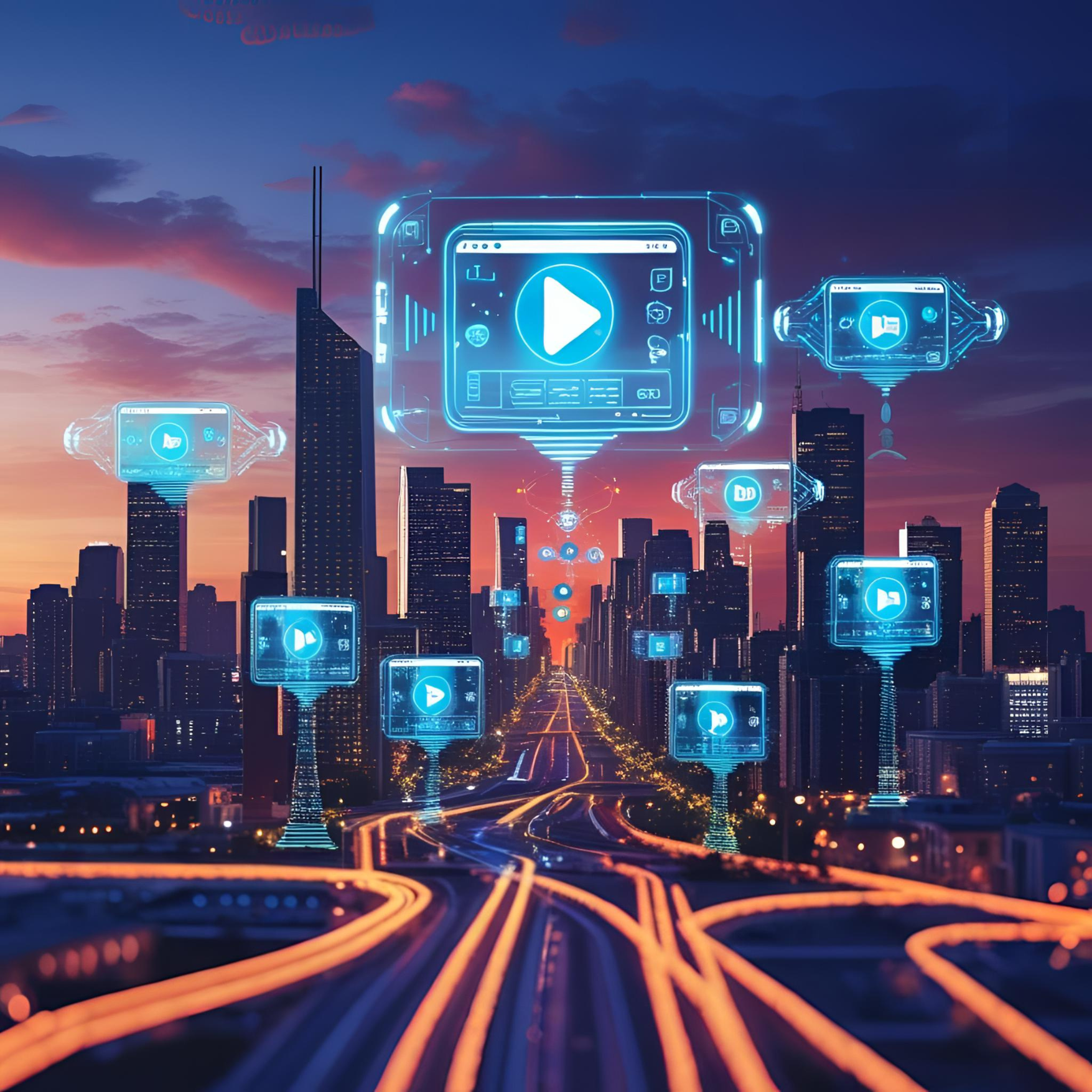 Video Marketing Service Illustration