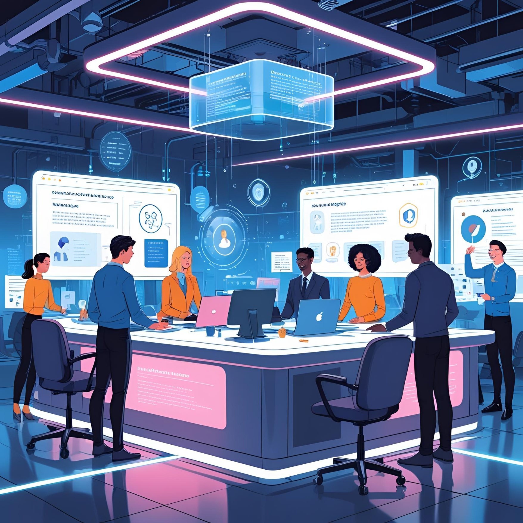 Content Marketing Service Illustration