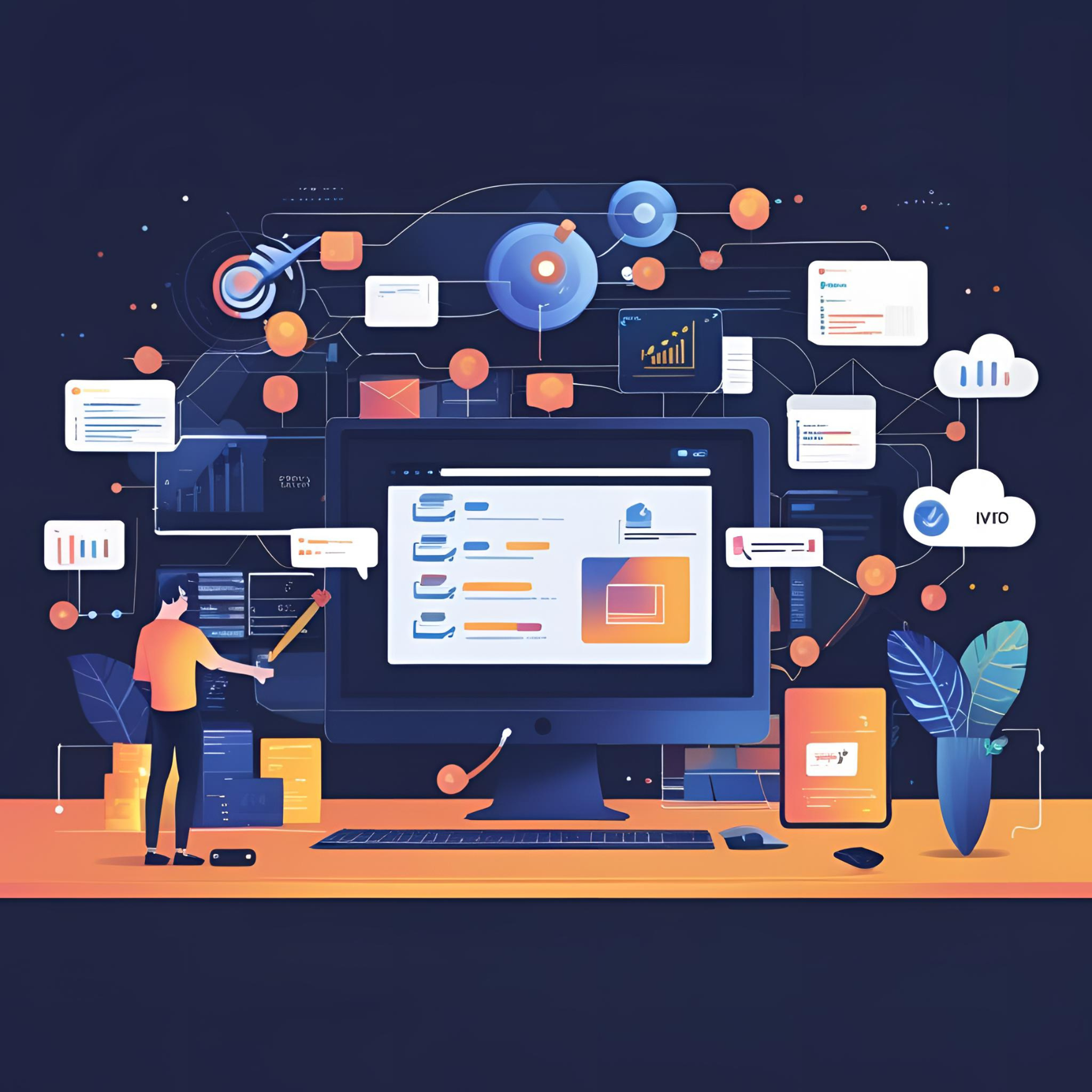 SEO Service Illustration